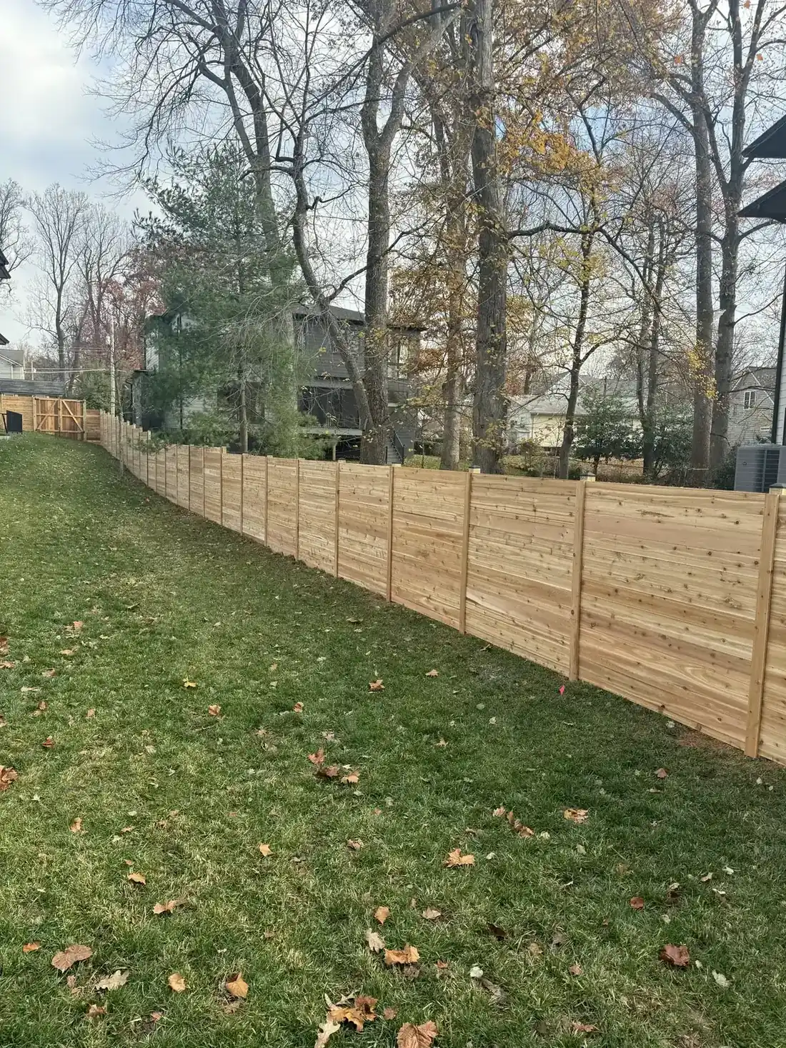 Cedar privacy fence at a Northern Virginia home, under Our Fencing Projects