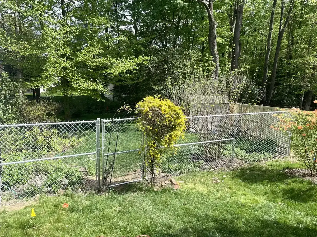 Old galvanized out, coated black or privacy panels in., under Fence Replacement & Old Fence Removal