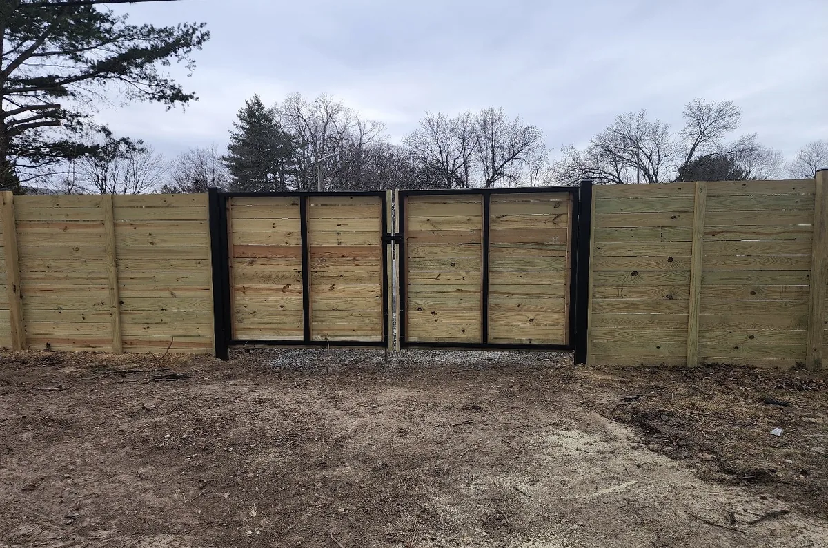 Picket, privacy, and decorative infill panels matched to the house., under Automatic Gate Installation & Repair