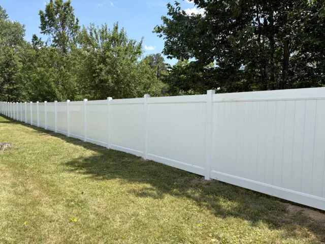 Vinyl fence
